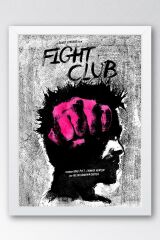 Fight Club Çerçeveli Tablo - Dövüş Kulübü Film Posteri Tablo