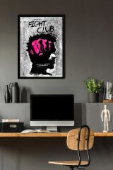 Fight Club Çerçeveli Tablo - Dövüş Kulübü Film Posteri Tablo