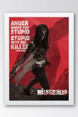 The Walking Dead Michonne Çerçeveli Tablo - Dizi Posteri Tablo