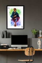 Harry Potter ve Newt Scamander Çerçeveli Tablo - Film Posteri Tablo