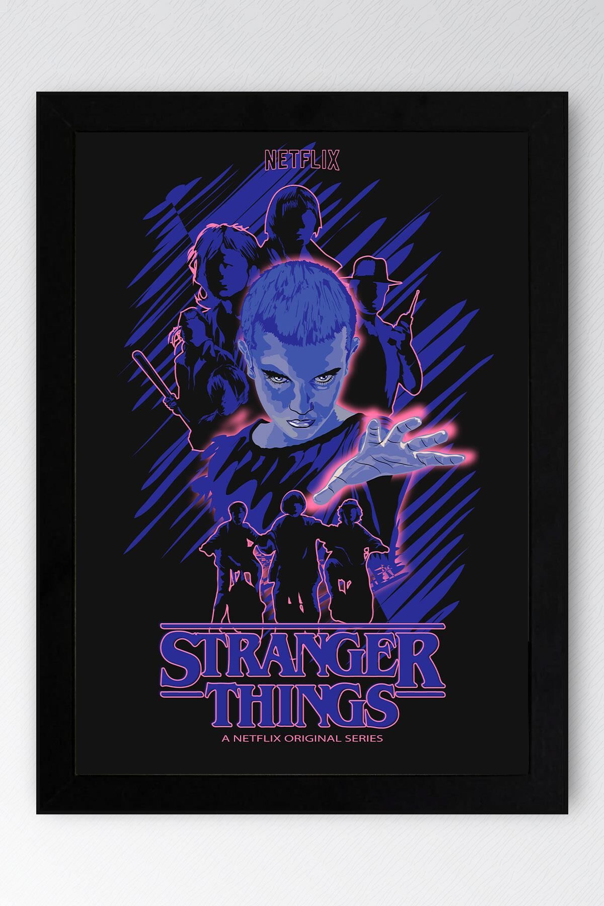 Stranger Things Çerçeveli Tablo - Dizi Posteri Tablo