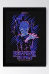 Stranger Things Çerçeveli Tablo - Dizi Posteri Tablo
