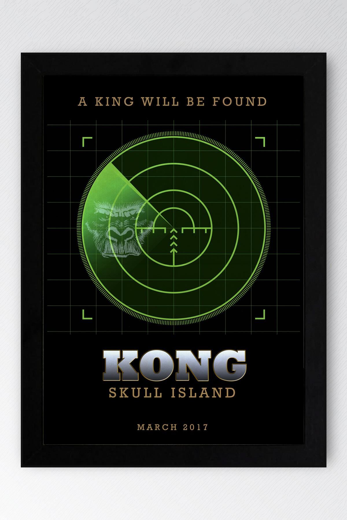 Kong Skull Island Çerçeveli Tablo - Kafatası Adası Film Posteri Tablo