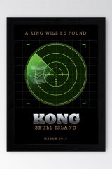 Kong Skull Island Çerçeveli Tablo - Kafatası Adası Film Posteri Tablo