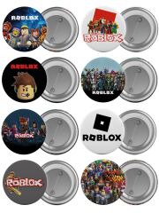 Roblox Çanta Rozeti Seti 8 Adet En Büyük Boy 5.8cm İğneli Broş