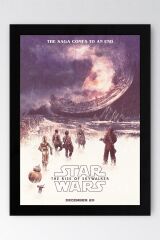 Star Wars The Rise Of Skywalker Çerçeveli Tablo - Uzay Savaşları Fim Posteri Tablo