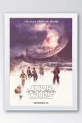 Star Wars The Rise Of Skywalker Çerçeveli Tablo - Uzay Savaşları Fim Posteri Tablo
