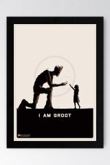 Guardians of the Galaxy Groot Çerçeveli Tablo - Galaksinin Koruyucuları Film Posteri Tablo