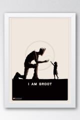 Guardians of the Galaxy Groot Çerçeveli Tablo - Galaksinin Koruyucuları Film Posteri Tablo