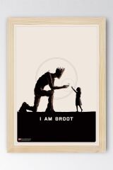 Guardians of the Galaxy Groot Çerçeveli Tablo - Galaksinin Koruyucuları Film Posteri Tablo