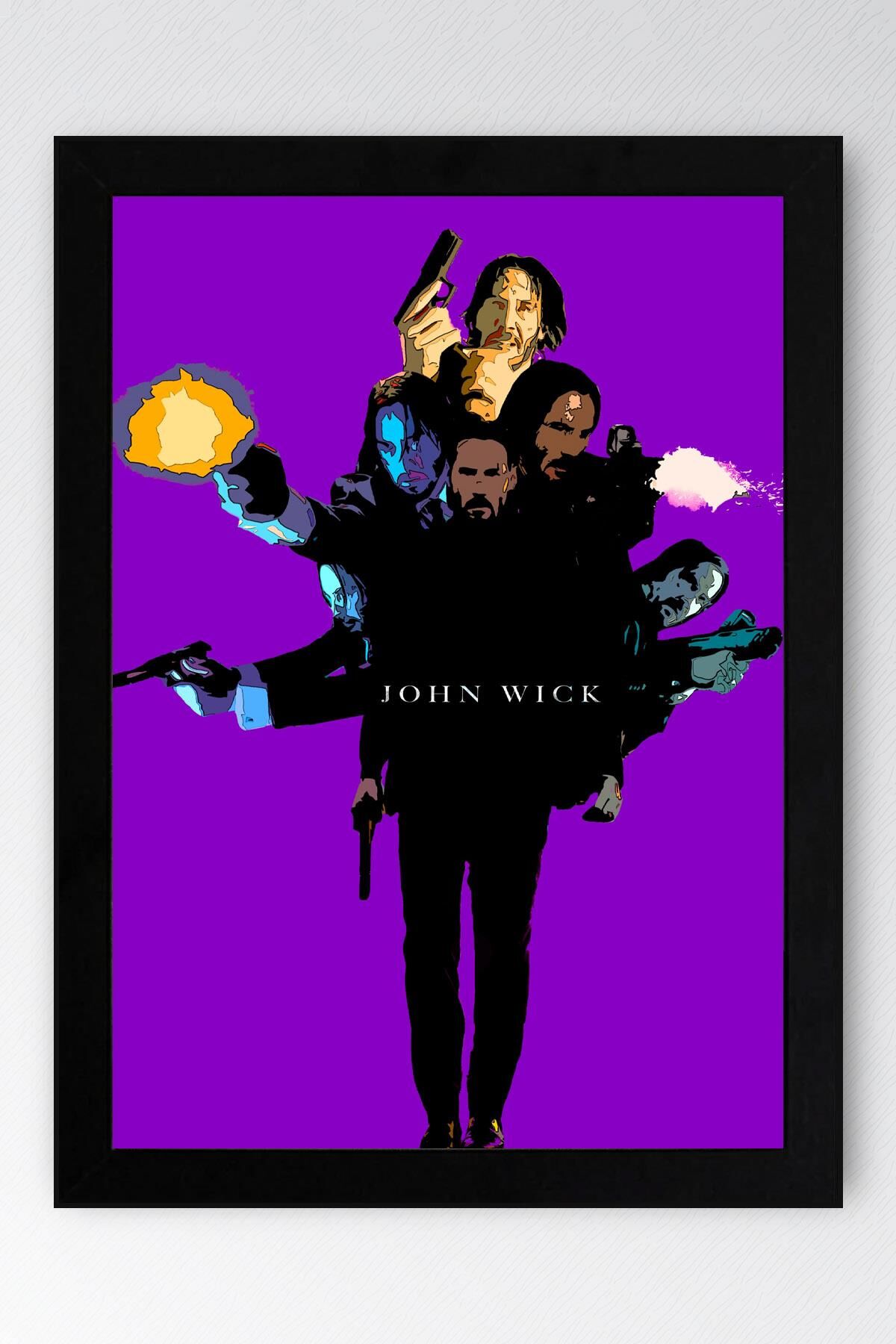 John Wick Çerçeveli Tablo - Film Posteri Tablo