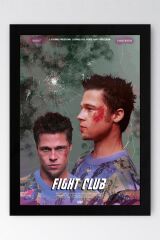 Fight Club Çerçeveli Tablo - Dövüş Kulübü Film Posteri Tablo