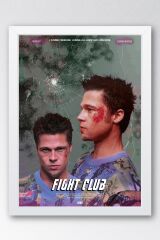 Fight Club Çerçeveli Tablo - Dövüş Kulübü Film Posteri Tablo
