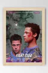 Fight Club Çerçeveli Tablo - Dövüş Kulübü Film Posteri Tablo