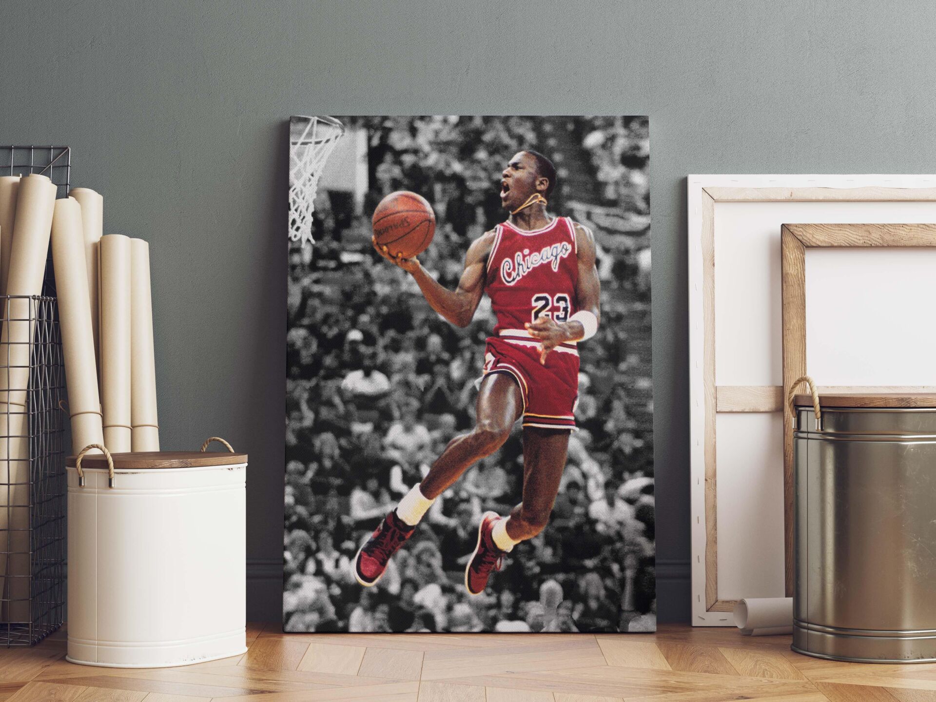 Michael Jordan Kanvas Tablo 40x55cm NBA Poster