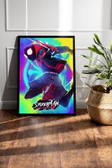 Spider Man Çerçeveli Tablo - Örümcek Adam Örümcek Evreninde Fim Posteri Tablo