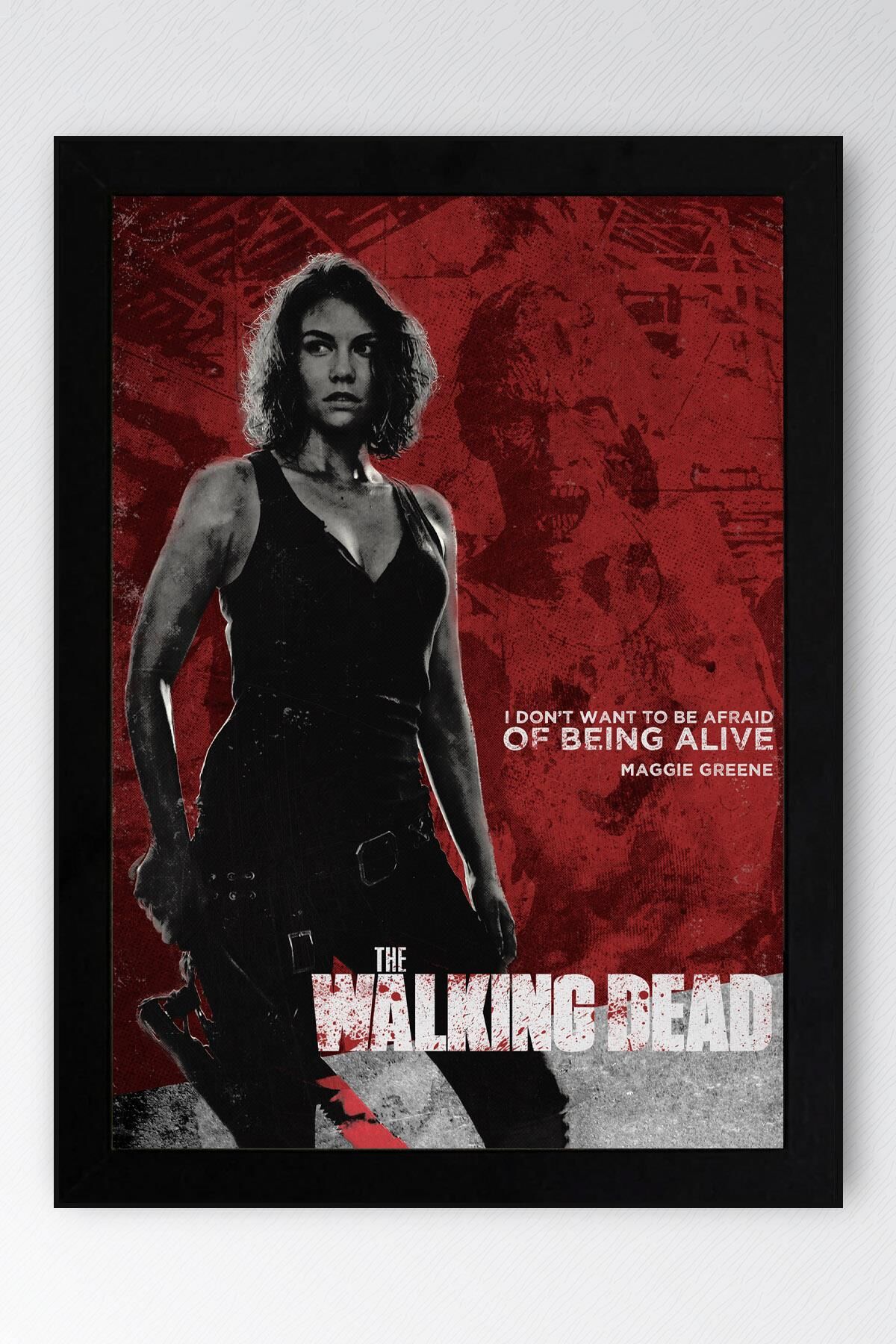 The Walking Dead Maggie Çerçeveli Tablo - Dizi Posteri Tablo