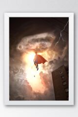 Superman Çerçeveli Tablo - Film Posteri Tablo