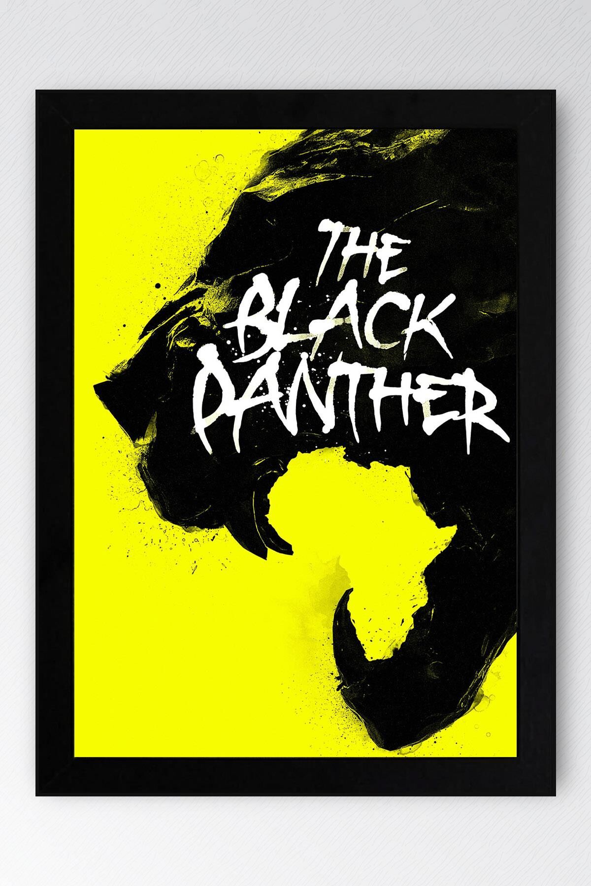 The Black Panther Çerçeveli Tablo - Marvel Poster Tablo