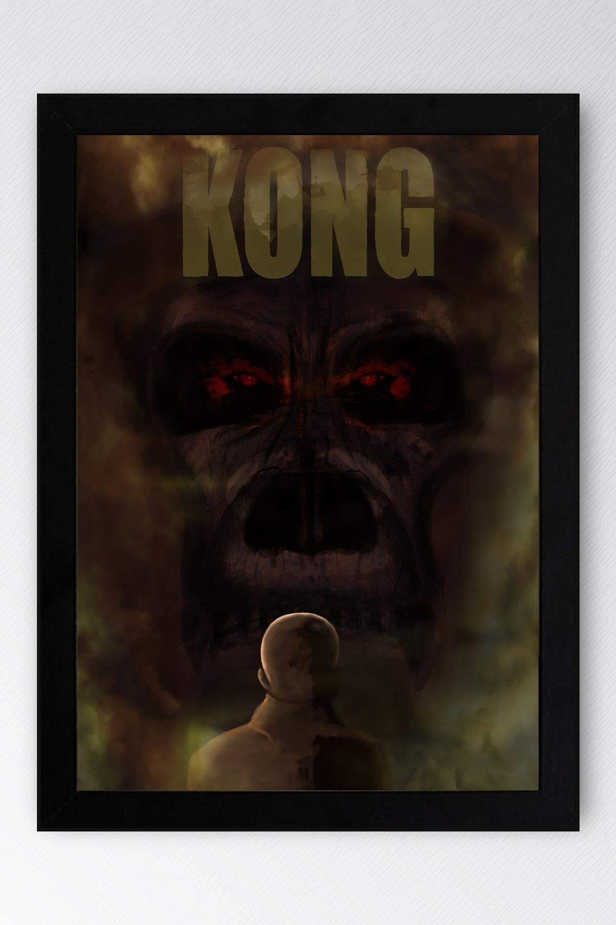 King Kong Skull Island Çerçeveli Tablo - Kafatası Adası Film Posteri Tablo