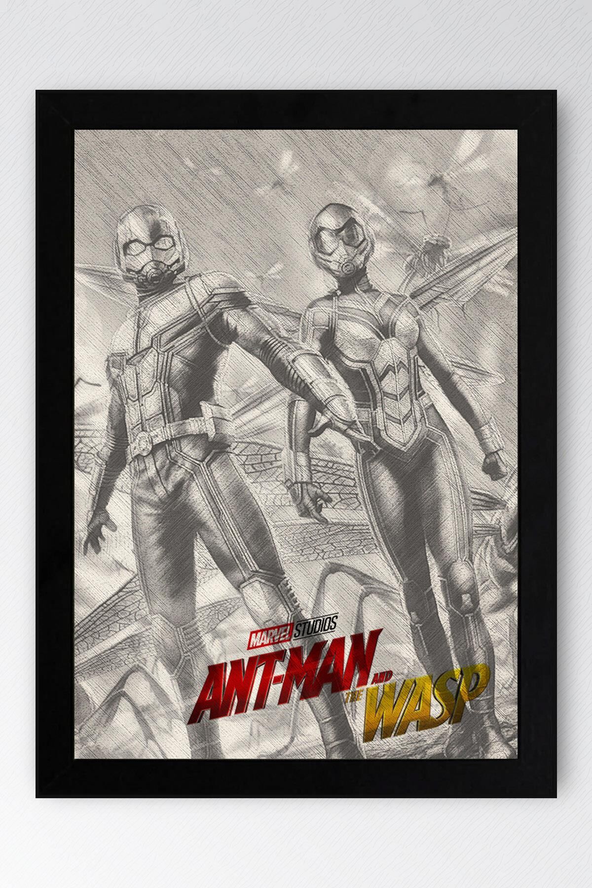 Ant Man and The Wasp Çerçeveli Tablo - Karınca Adam Marvel Poster Tablo