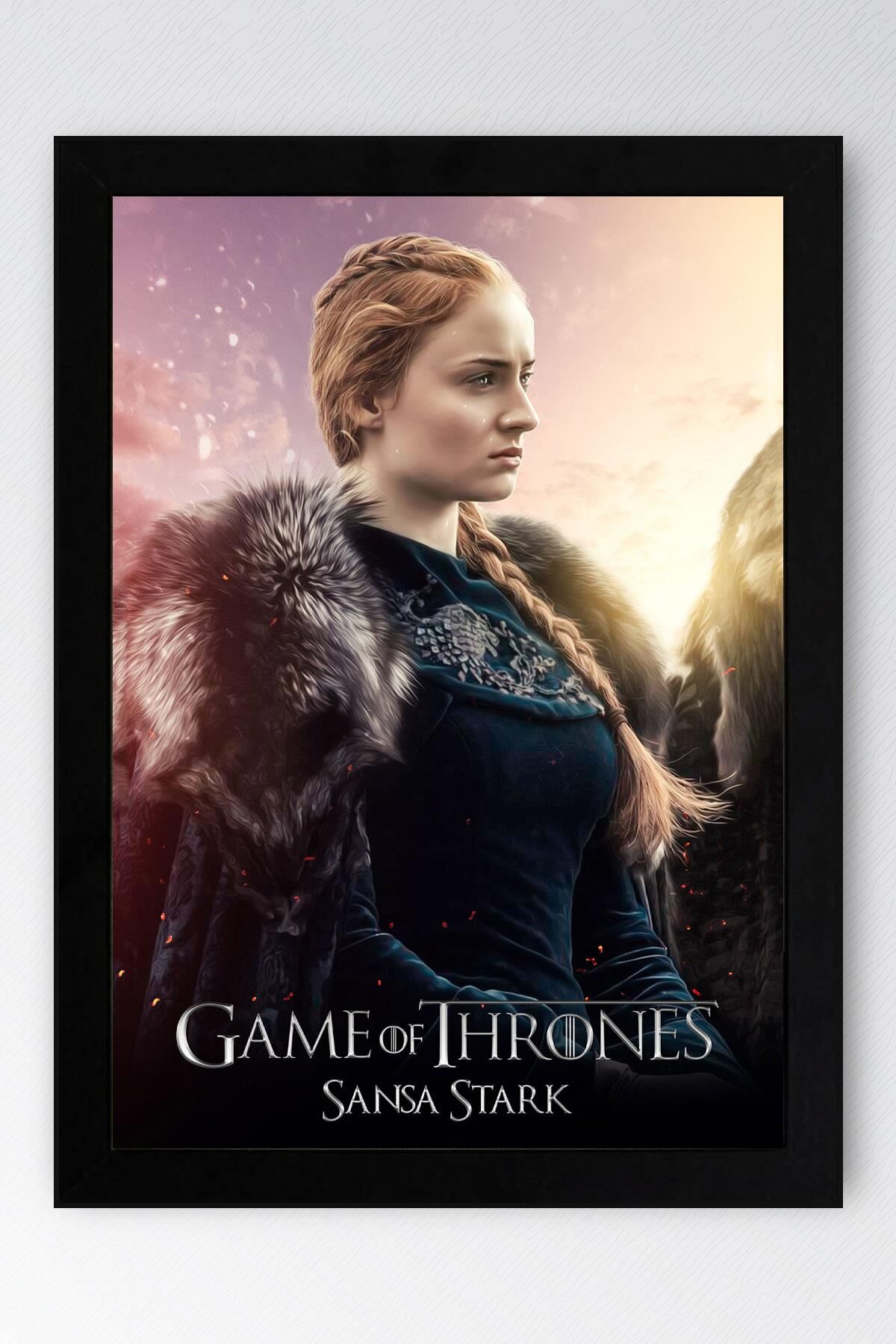 Game of Thrones Sansa Stark Çerçeveli Tablo - Taht Oyunları Dizi Posteri Tablo