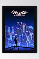 Spider Man Çerçeveli Tablo - Örümcek Adam Örümcek Evreninde Fim Posteri Tablo