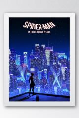 Spider Man Çerçeveli Tablo - Örümcek Adam Örümcek Evreninde Fim Posteri Tablo