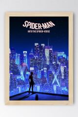Spider Man Çerçeveli Tablo - Örümcek Adam Örümcek Evreninde Fim Posteri Tablo