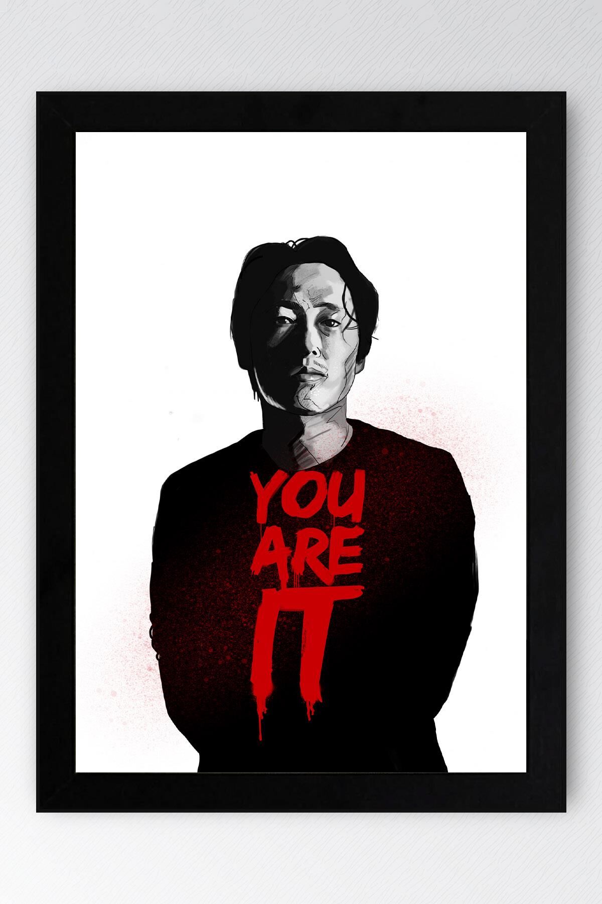 The Walking Dead Glenn Çerçeveli Tablo - Dizi Posteri Tablo