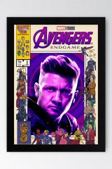 Hawkeye Çerçeveli Tablo - Marvel Avengers Çizgi Roman Kapağı Poster Tablo