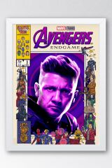 Hawkeye Çerçeveli Tablo - Marvel Avengers Çizgi Roman Kapağı Poster Tablo
