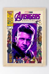 Hawkeye Çerçeveli Tablo - Marvel Avengers Çizgi Roman Kapağı Poster Tablo