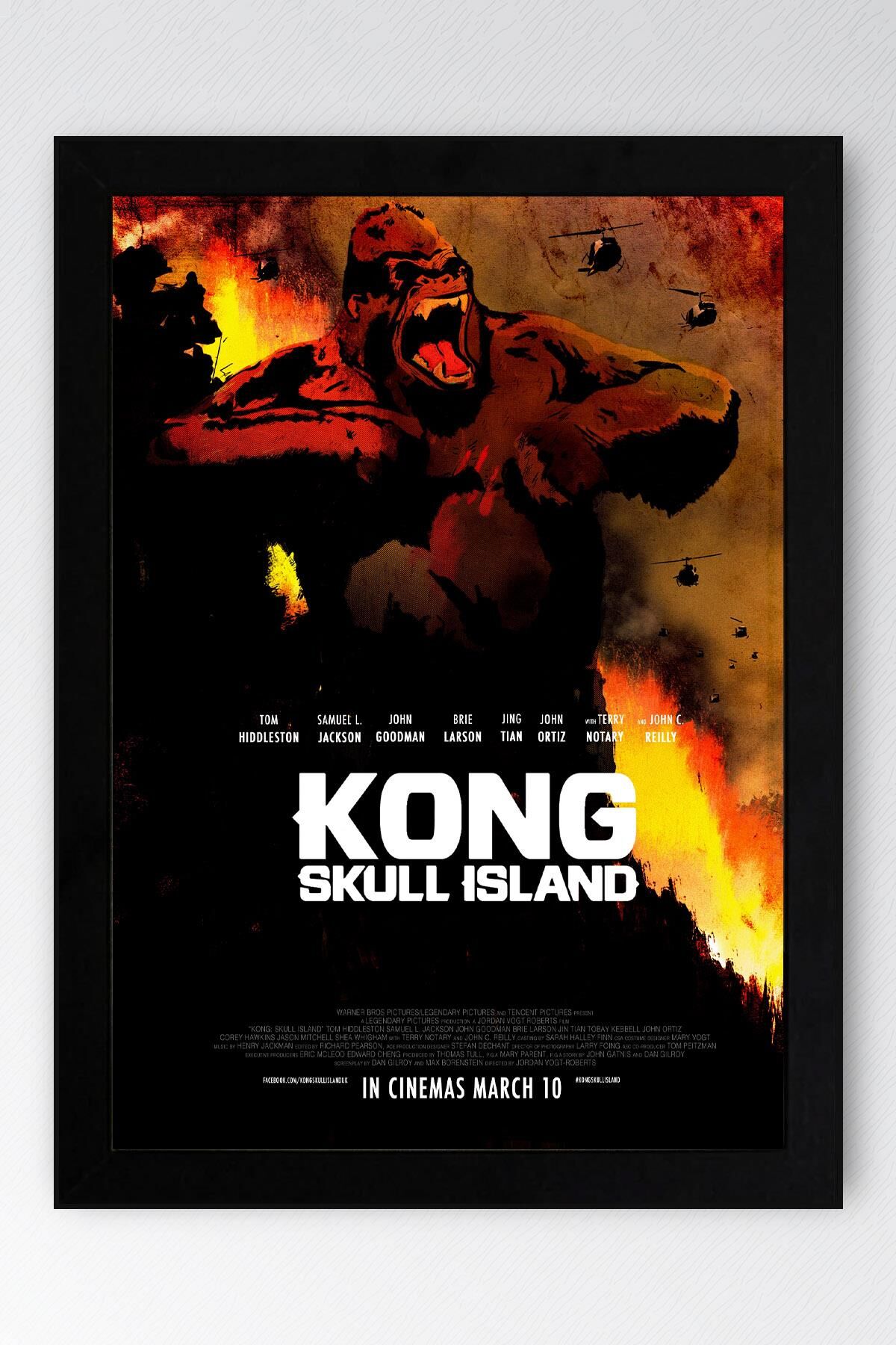 Kong Skull Island Çerçeveli Tablo - Kafatası Adası Film Posteri Tablo