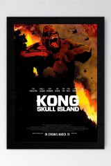 Kong Skull Island Çerçeveli Tablo - Kafatası Adası Film Posteri Tablo