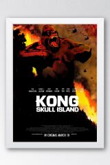 Kong Skull Island Çerçeveli Tablo - Kafatası Adası Film Posteri Tablo