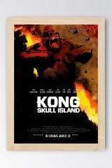 Kong Skull Island Çerçeveli Tablo - Kafatası Adası Film Posteri Tablo