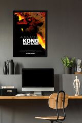 Kong Skull Island Çerçeveli Tablo - Kafatası Adası Film Posteri Tablo