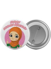 Kuran Okumayı Öğrendim Çanta Rozeti 20 Adet En Büyük Boy 5.8cm İğneli Broş
