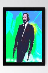 John Wick Çerçeveli Tablo - Film Posteri Tablo
