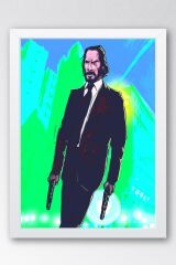 John Wick Çerçeveli Tablo - Film Posteri Tablo