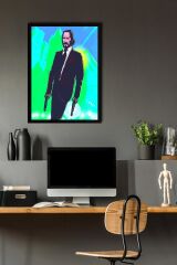 John Wick Çerçeveli Tablo - Film Posteri Tablo