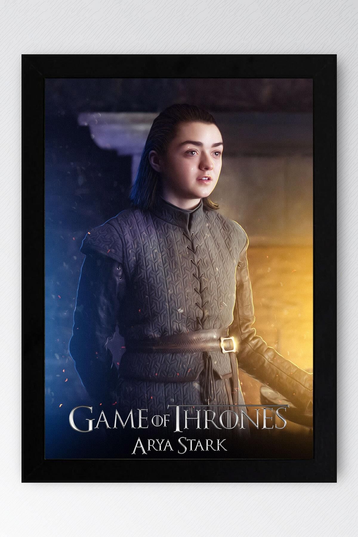 Game of Thrones Arya Stark Çerçeveli Tablo - Taht Oyunları Dizi Posteri Tablo
