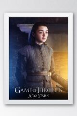 Game of Thrones Arya Stark Çerçeveli Tablo - Taht Oyunları Dizi Posteri Tablo