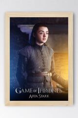 Game of Thrones Arya Stark Çerçeveli Tablo - Taht Oyunları Dizi Posteri Tablo