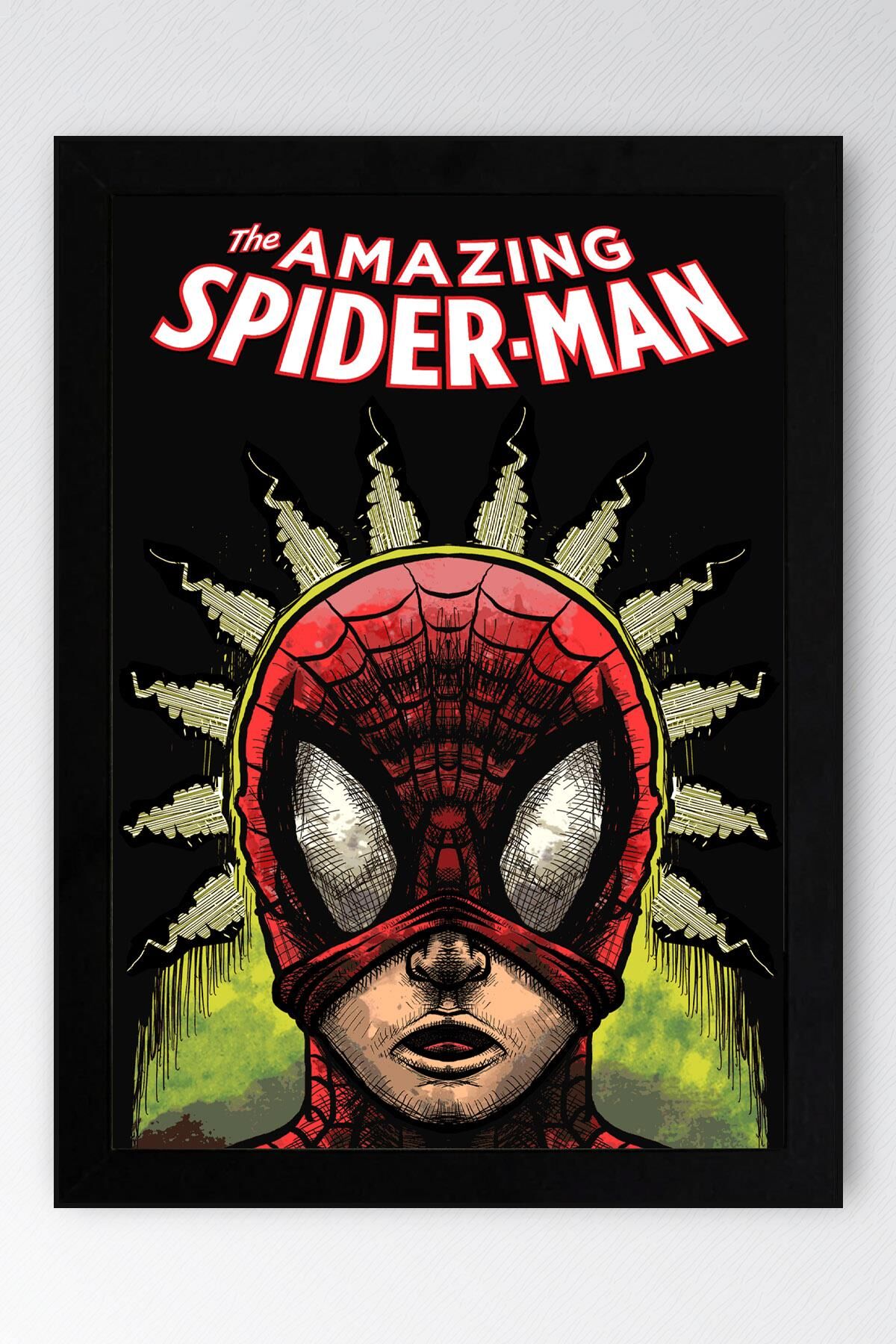 The Amazing Spider Man Çerçeveli Tablo - Örümcek Adam Fim Posteri Tablo