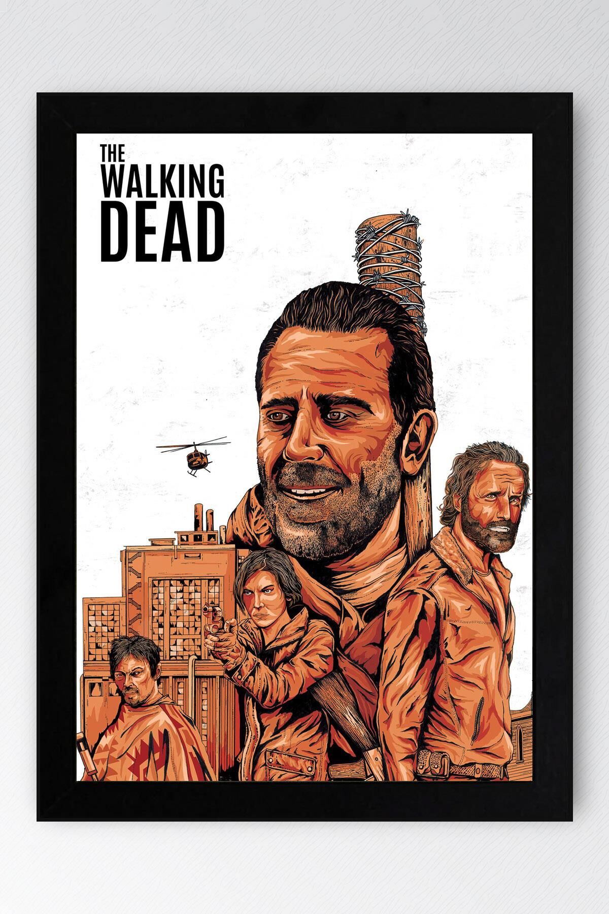 The Walking Dead Çerçeveli Tablo - Dizi Posteri Tablo