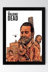 The Walking Dead Çerçeveli Tablo - Dizi Posteri Tablo