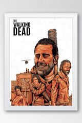 The Walking Dead Çerçeveli Tablo - Dizi Posteri Tablo