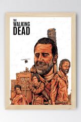 The Walking Dead Çerçeveli Tablo - Dizi Posteri Tablo